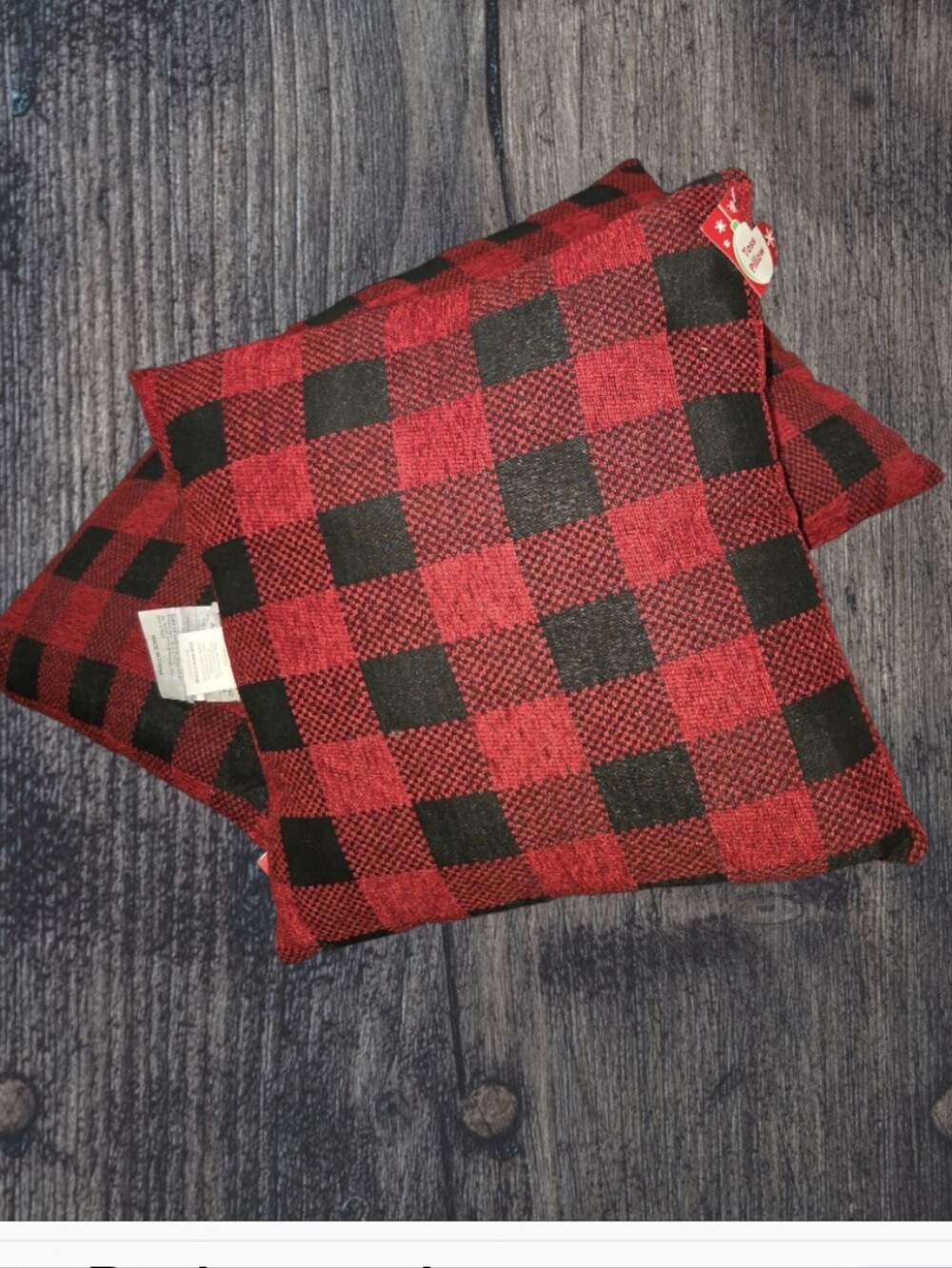3 Plaid Accent Pillows